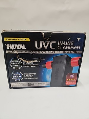 Fluval A203 UVC In-Line Water Clarifier Aquarium Filter 100 Gallon System NEW