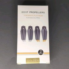 4 DJI Mavic Pro Platinum Propellers 8331F Golden Gold Colored Tips. 4 Props 