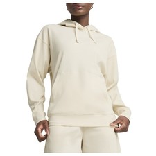 PUMA Essentials Elevated Comfort Rib Pullover Hoodie Womens White Casual Outerwe