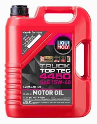 LIQUI MOLY 5L Top Tec Truck 4450 15W-40 Mineral Motor Oil - LM 22038