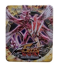 *HH* Tin Box Card Yu Gi Oh 5d's Drago Rosso Maestoso 2010 Scatola cards EMPTY