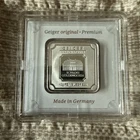 10 gram Silver Square - Geiger Edelmetalle (Encapsulated w/Assay)
