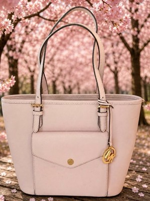 Michael Michael Kors Jet Set Multifunction Pocket Tote (Soft Pink]