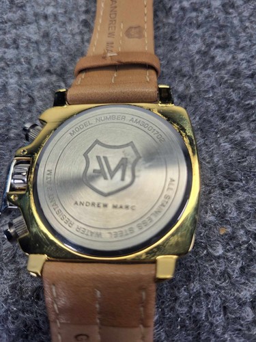 Andrew Marc Herren Chronograph Uhr Schwarz Goldfarben - Bild 2 von 6