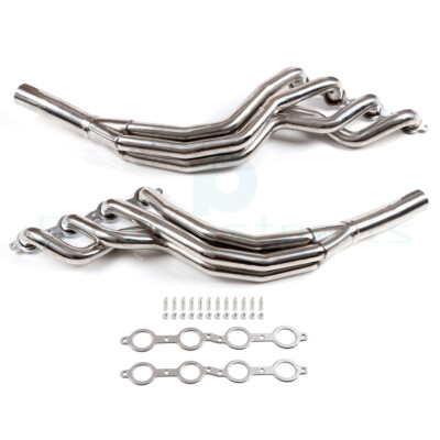 For Chevy Camaro SS 6.2L V8 2010-2015 Exhaust Headers Race Long Manifolds Tube
