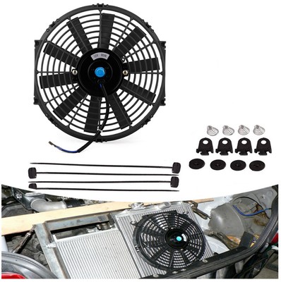 2 X 8/" Universal Radiador Eléctrico//Intercooler Delgado Ventilador De Refrigeración /& Kit De Montaje