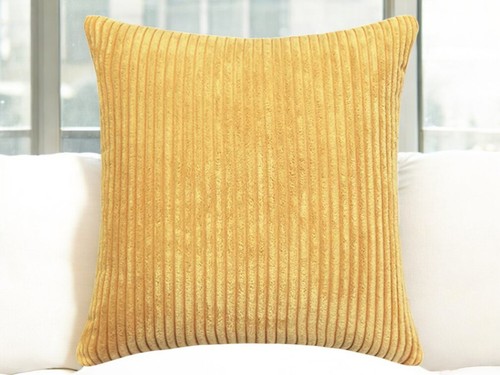 Set of 4 - Cushion Covers Plain Corduroy Cord Jumbo Super Soft 18x18" 45x45cm - Picture 76 of 192