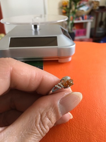 Genuine Jade And Silver Ring - Picture 4 of 8