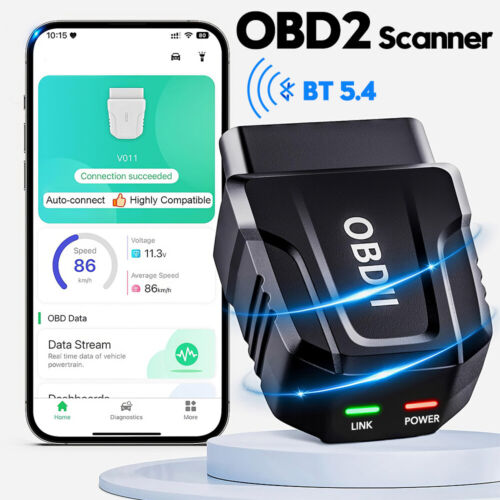 OBD2 Scanner Reader Bluetooth Wireless Auto Diagnostic Scan Tool for iOS Android - Picture 3 of 20