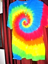 RAINBOW CAFE T SHIRT TIE DYE LARGE MENS MGM Grand Casino Las Vegas