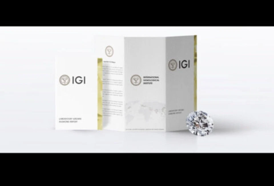 Diamante CVD cultivado en laboratorio certificado IGI 2,00 tcw corte esmeralda color E claridad SI1 Foto 4 de 4