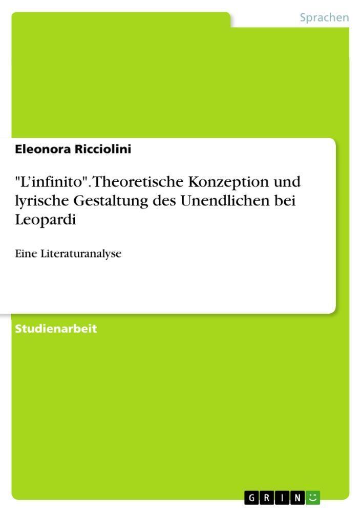 Thumbnail - Eleonora Ricciolini | L¿infinito . Theoretische Konzeption Und