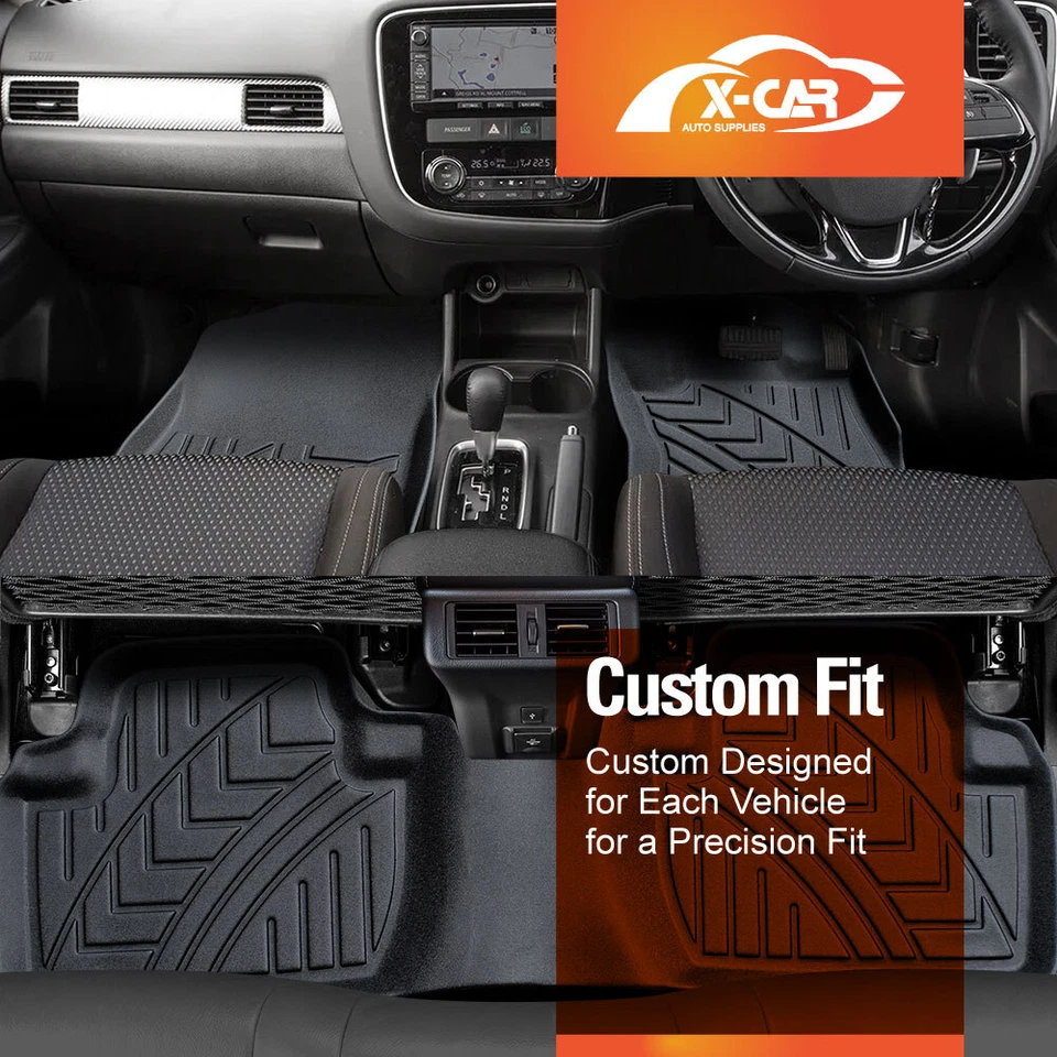 Heavy Duty Mats for Mitsubishi Outlander TPE Floor Cargo Boot Liner Carpet 07-21 - image 4 of 4
