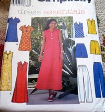 LOVELY VTG DRESS TOP PANTS Sewing Pattern 6-8-10