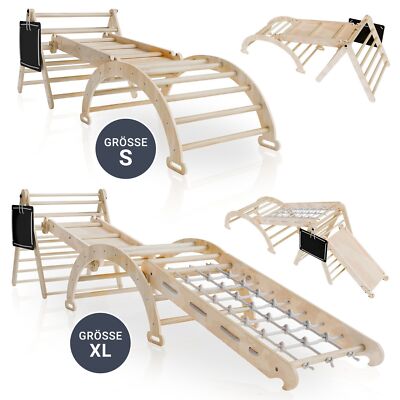 Kletterdreieck Indoor Klettergerüst Rutsche Kletterbogen Kinderzimmer Juskys 