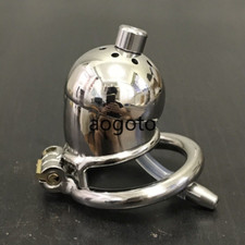 Stainless Steel Male Chastity Cage Device Metal Men's Locking Belt Restraint