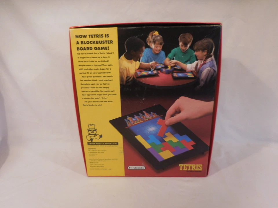 Tetris Link Board Game Original Nintendo Strategy Tabletop Arcade Family Rare - Image 4 of 4