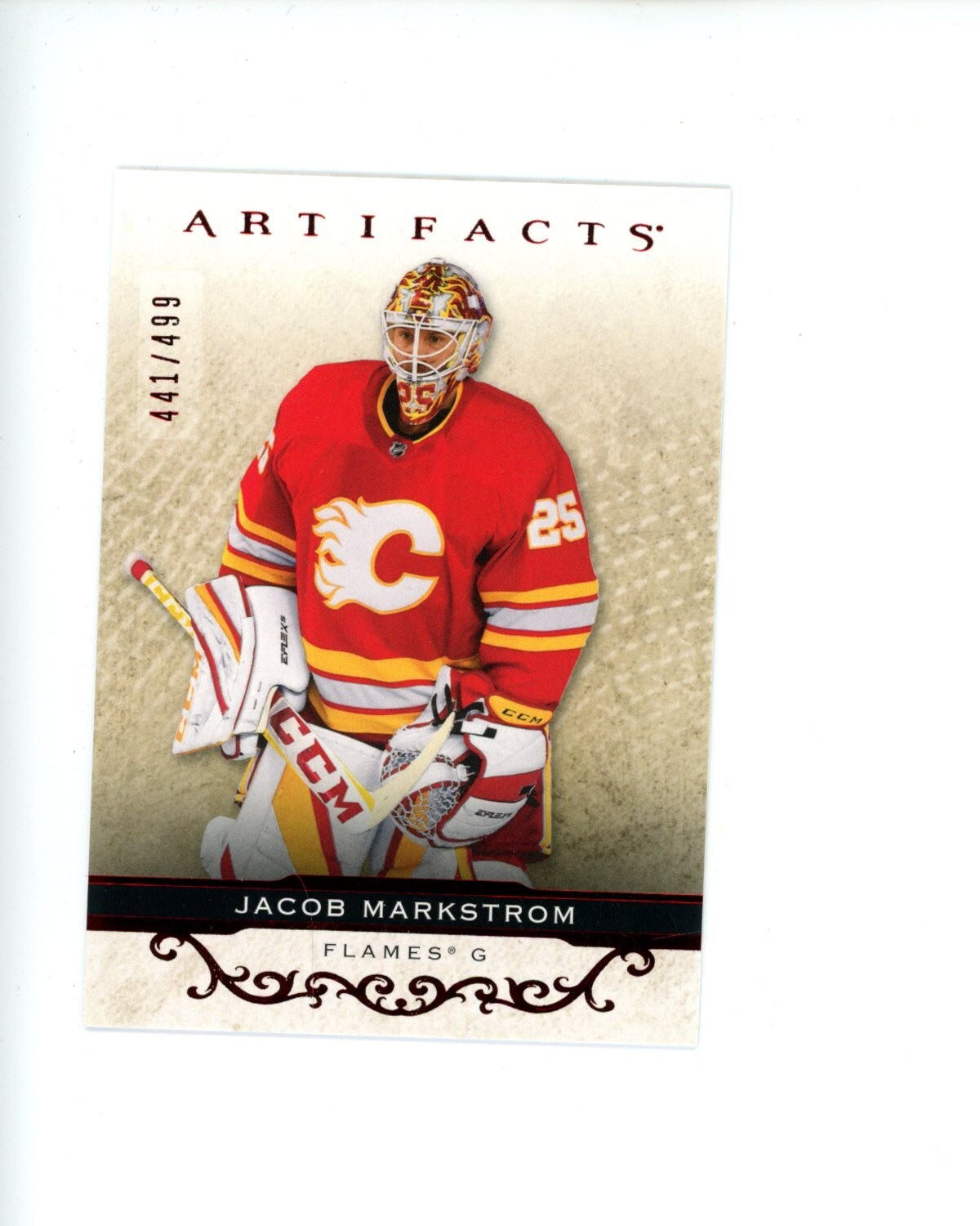 2021-22 Upper Deck Artifacts Ruby/Red Jacob Markstrom #d 441/499 #46