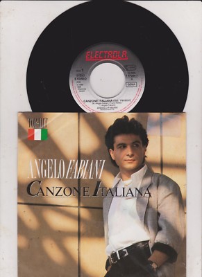 7'' 1988 RARE -  ANGELO FABIANI Canzone Italiana ( MINT-) Promo  Info 