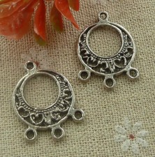 Free Ship 140 pcs tibetan silver earring connectors 27x19mm L-2093