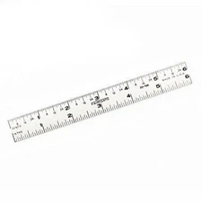 Fairgate 6" Standard Aluminum English Ruler 20-106 Made in USA