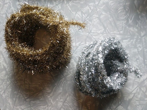Vintage Christmas Tinsel Rope Garland LOT MCM- 1990s Pieces Used - Picture 8 of 12