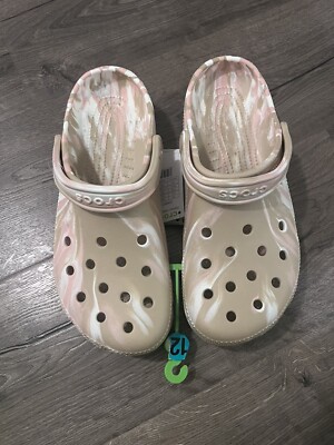 Crocs Classic Marbled Clog - Chai / Pink Rose Sz 12 Men  display picture 1