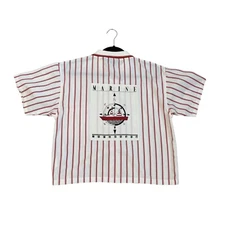 Gitano Marine Vintage boxy cropped Nautical button up top size medium