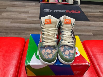 NIKE SB DUNK HIGH PRO QS HAWAII CZ2232-300 SIZE 9 UK8 EUR42 NIKE SB DUNK HIGH PRO QS HAWAII CZ2232-300 SIZE 9 UK8 EUR42