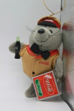 Coca-Cola Ornament Plush Coca-Cola Seal In Delivery Uniform Ornament