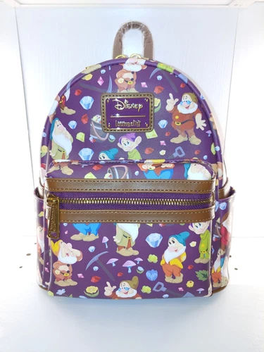 Loungefly Disney Snow White and the Seven Dwarfs 85th Anniversary AOP Backpack