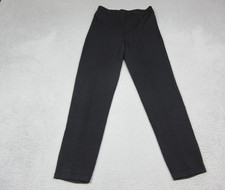 St John Pants Womens 6 Black Wool Blend Santana Knit Preppy Ladies 28X28