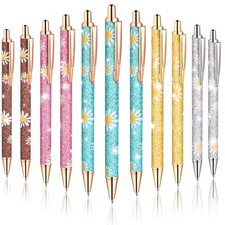 11 Pcs Fancy Pens for Women Pretty Cute Pens Glitter Ballpoint Pens with Meta...