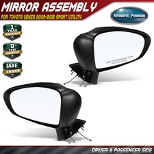 2x Driver Passenger Mirror W Power Adjustment For Toyota Venza 2009-2012 Suv