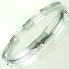 Ludwig 14"COB BRASS Triple-Flange Snare Drum Resonant Rim/Hoop 8Lug 50s cracked