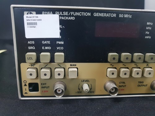 HP/Agilent 8116A: 50 MHZ PULSE/FUNCTION GENERATOR (AS-IS) - Picture 2 of 5
