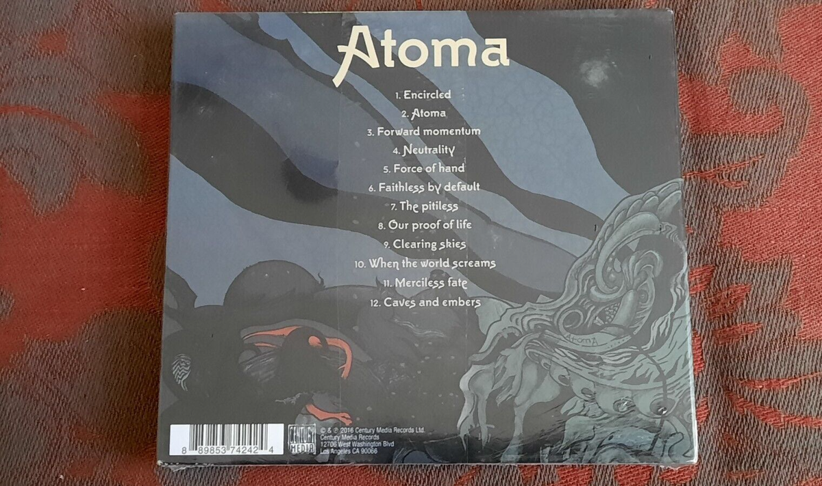 Atoma [Digipak] by Dark Tranquillity (CD, Nov-2016, 2 Discs