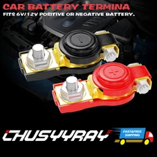 Car Battery Terminal Connector Top Post Positive Negative Heavy Duty Universal