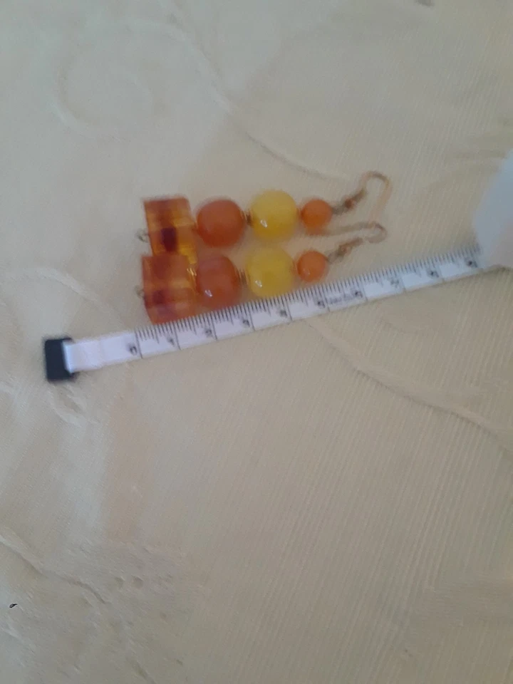 genuine baltic amber earrings - Image 2 of 4