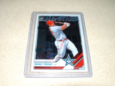 2019 DONRUSS OPTIC BASEBALL MIKE TROUT ALL-STAR CARD-L.A. ANGELS
