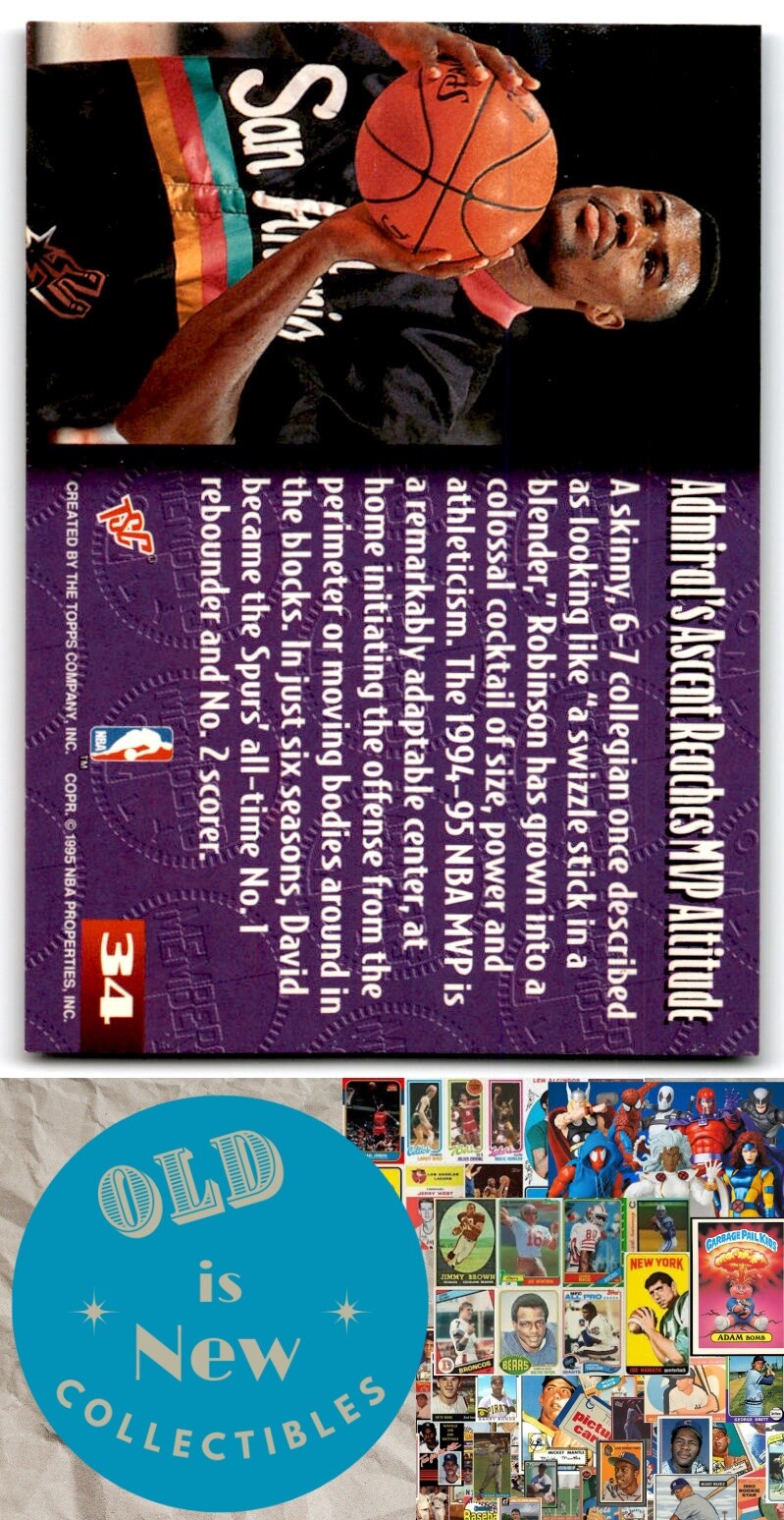 David Robinson Spurs 1994 Topps Stadium Club Members Only Basketball