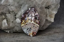 Mexican Crazy Lace Agate Free Form Cabochon 14 grams 51.55 X 49.33 X 6.01MM