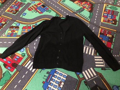 United Colors Of Benetton Kinder Pullover schwarze Strickjacke Größe Ca. 128/130