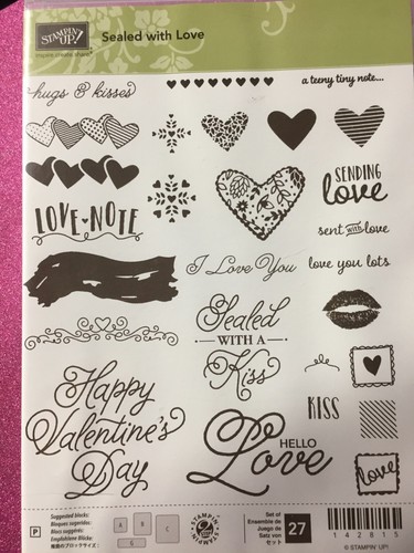 Stampin' Up! Juego de estampillas y troqueles SELLADOS CON AMOR NOTAS DE AMOR. #371 - Imagen 2 de 19