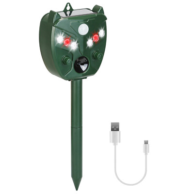 Ultrasonic Animal Repeller Solar Repeller Mole SnakeMouse Chaser Animal Repeller