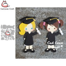 Girl Graduate Metal Cutting Dies Scrapbooking Stencil Die Cuts Card Making Craft