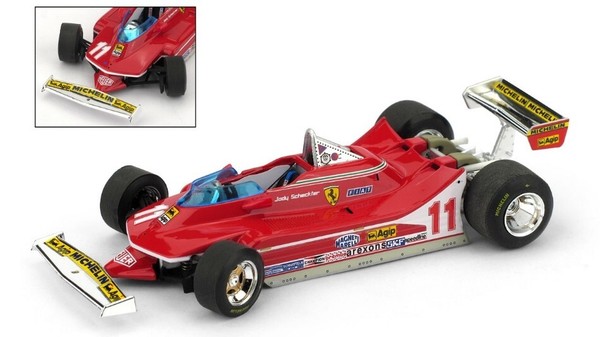 Brumm 1/43 F1 Ferrari 312 T4 Scheckter 1979 Statisches Modell Diecast-image