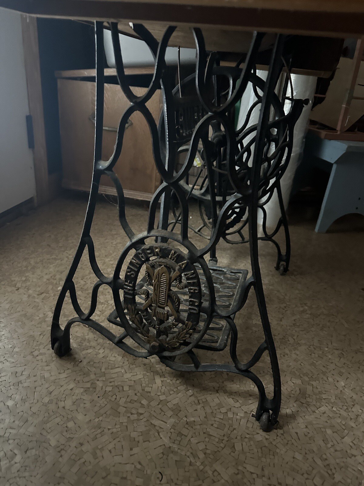 Singer sewing machine table . eBay