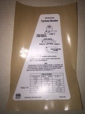 GB CYCLONE B-2000 CONDUIT GARDNER BENDER METAL BENDING INSTRUCTION 1)IMC RIDGID
