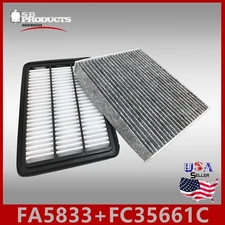 FA5833 FC35661C(CARBON) Engine & Cabin air filter ~ 2007-09 SANTA FE 3.3L & 2.7L